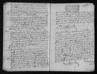 11 vues Registre paroissial. Baptêmes, mariages, sépultures (1702) - Baptêmes (janvier 1703)