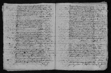 10 vues Registre paroissial. Baptêmes, mariages, sépultures (1744-1745) - Baptêmes, mariages (janvier 1746)