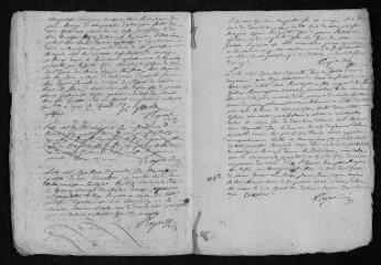 6 vues Registre paroissial. Baptêmes, mariages (1756) - Mariage (janvier 1757)