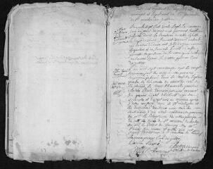 17 vues Registre paroissial. Baptêmes, mariages, sépultures (mai 1737-août 1738)