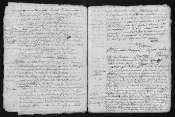 14 vues Registre paroissial. Baptêmes (décembre 1747) - Baptêmes, mariages (1748)