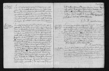 8 vues  - Registre paroissial. Baptêmes, mariages, sépultures (1789) - Sépulture (février 1790) (ouvre la visionneuse)