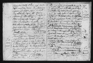 8 vues Registre paroissial. Sépultures (1752-février 1753)