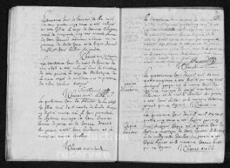 11 vues  - Registre paroissial. Baptêmes, mariages, sépultures (1693) - Baptême (janvier 1694) (ouvre la visionneuse)