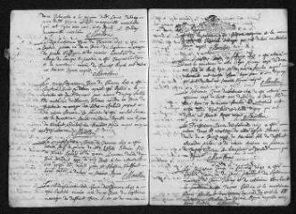 12 vues  - Registre paroissial. Baptêmes, mariages, sépultures (1695) - Mariage (janvier 1696) (ouvre la visionneuse)