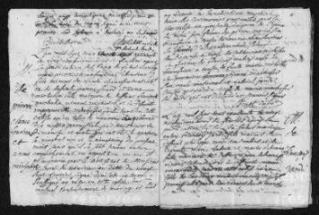 13 vues Registre paroissial. Baptêmes, mariages, sépultures (1740) - Mariages, sépultures (janvier-février 1741)