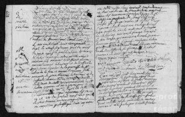 11 vues Registre paroissial. Baptêmes, mariages (1757) - Mariage (janvier 1758)