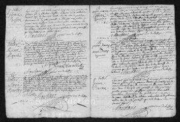 13 vues  - Registre paroissial. Baptêmes, mariages, sépultures (1739-septembre 1741) (ouvre la visionneuse)