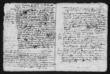 13 vues Registre paroissial. Baptêmes, mariages, sépultures (1737-février 1738)