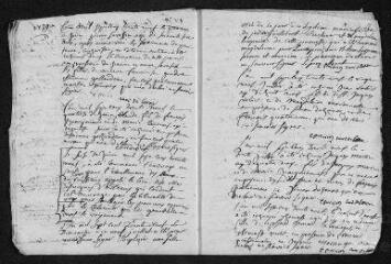 11 vues Registre paroissial. Baptêmes, mariages, séputlures (février-décembre 1739)