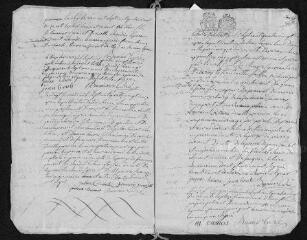 9 vues Registre paroissial. Baptêmes, mariages, sépultures (1792) - Mariage (janvier 1793)