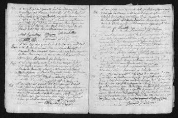 8 vues Registre paroissial. Baptêmes, mariages, sépultures (1748) - Baptêmes (janvier 1749)