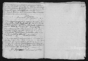 6 vues Registre paroissial. Sépultures (février 1749-janvier 1750)