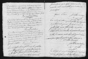 7 vues Registre paroissial. Baptêmes, mariages (1755) - Mariage (janvier 1756)