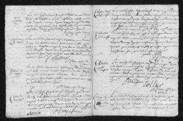 7 vues Registre paroissial. Baptêmes, mariages (1759) - Baptême (janvier 1760)