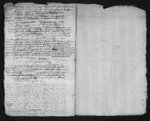 5 vues  - Registre paroissial. Baptêmes, mariages, sépultures (1745) - Mariages, sépultures (janvier 1746) (ouvre la visionneuse)