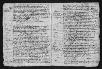 7 vues  - Registre paroissial. Baptêmes, mariages, sépultures (1737-janvier 1738) (ouvre la visionneuse)