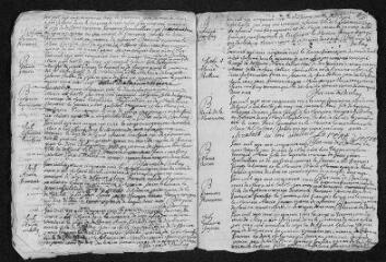 5 vues Registre paroissial.Baptêmes, mariages, sépultures (janvier-juin 1753)