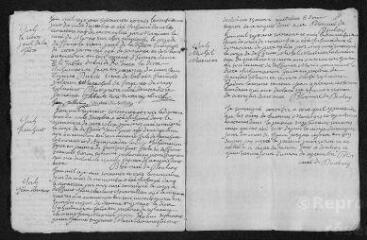 5 vues Registre paroissial.Baptêmes, mariages, sépultures (juin-novembre 1763)