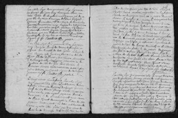 15 vues Registre paroissial. Baptêmes, mariages, sépultures (1746-février 1747)
