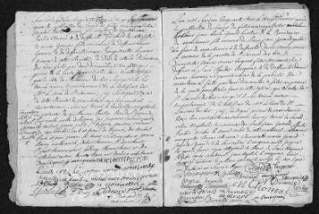 11 vues Registre paroissial. Baptêmes, mariages (1753) - Baptême (janvier 1754)