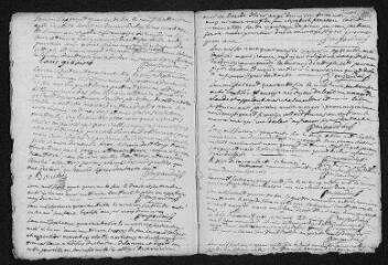 7 vues Registre paroissial. Baptêmes, mariages, sépultures (mars 1746-janvier 1747)