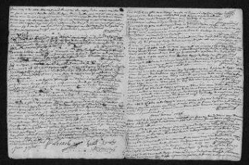 7 vues Registre paroissial. Baptêmes, mariages, sépultures (février 1755-février 1756)
