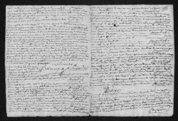 7 vues Registre paroissial. Baptêmes, mariages, sépultures (1758-février 1759)