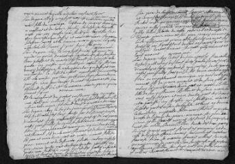 11 vues Registre paroissial. Baptêmes, mariages, sépultures (mars-décembre 1697) - Mariages, sépultures (janvier-avril 1698)