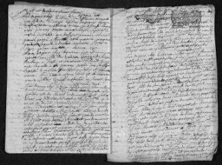 9 vues Registre paroissial. Baptêmes, mariages, sépultures (mars-décembre 1699) - Baptême (janvier 1700)