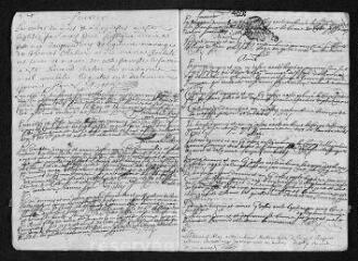 9 vues  - Registre paroissial. Baptêmes, mariages, sépultures (1696) - Baptême (janvier 1697) (ouvre la visionneuse)