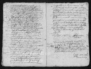 11 vues Registre paroissial. Baptêmes, mariages, sépultures (1739) - Baptêmes, sépultures (janvier 1740)