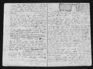 9 vues Registre paroissial. Baptêmes, mariages, sépultures (février 1704-février 1705)