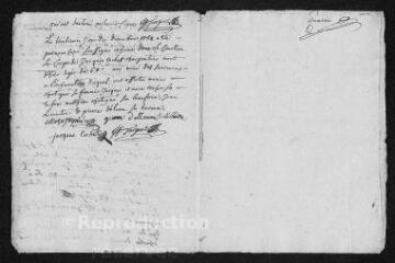 6 vues Registre paroissial. Sépultures (mars-décembre 1758)
