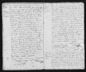14 vues Registre paroissial. Baptêmes, mariages, sépultures (1765) - Sépulture (janvier 1766)