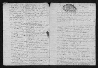 9 vues Registre paroissial. Baptêmes, mariages, sépultures (1710) - Mariage (janvier 1711)