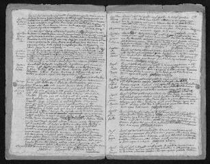 13 vues Registre paroissial. Baptêmes, mariages, sépultures (1784) - Baptêmes, sépultures (janvier 1785)