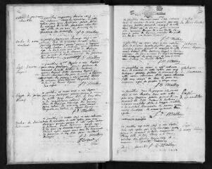 38 vues  - Registre paroissial. Baptêmes, mariages, sépultures (février 1693-février 1694) (ouvre la visionneuse)