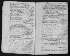 26 vues Registre paroissial. Baptêmes, mariages, sépultures (1704-mars 1705)