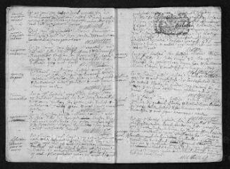 23 vues Registre paroissial. Baptêmes, mariages, sépultures (1706-février 1707)