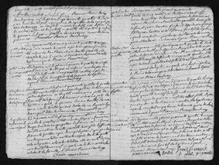 16 vues Registre paroissial. Baptêmes, mariages, sépultures (mars 1744-décembre 1745)