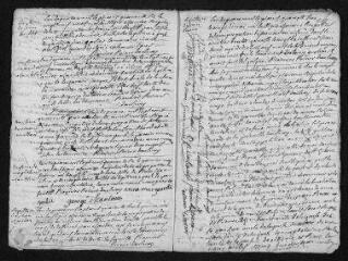 13 vues Registre paroissial. Baptêmes, mariages, sépultures (1746-février 1747)