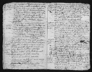 10 vues Registre paroissial. Baptêmes, mariages (février 1754-février 1755)