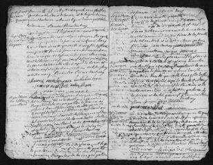 7 vues Registre paroissial. Sépultures (février 1754-février 1755)