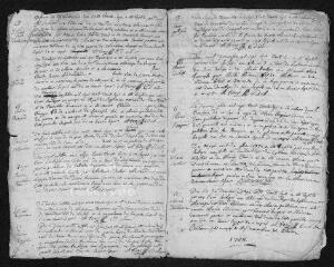 7 vues Registre paroissial. Baptêmes, mariages, sépultures (1737-février 1738)