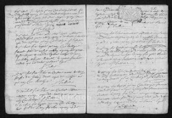 13 vues Registre paroissial. Baptêmes, mariages, sépultures (février-décembre 1707)