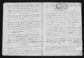 13 vues Registre paroissial. Baptêmes, mariages, sépultures (1708-janvier 1709)