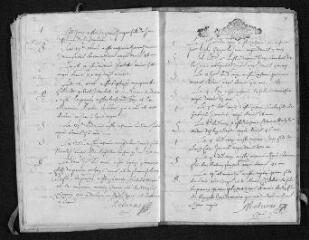 11 vues  - Registre paroissial. Baptêmes, mariages, sépultures (février 1694-février 1695) (ouvre la visionneuse)