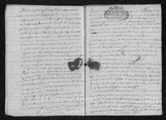14 vues Registre paroissial. Baptêmes, mariages, sépultures (1712) - Sépulture (janvier 1713)