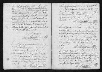 14 vues Registre paroissial. Baptêmes, mariages, sépultures (1742) - Mariage (janvier 1743)